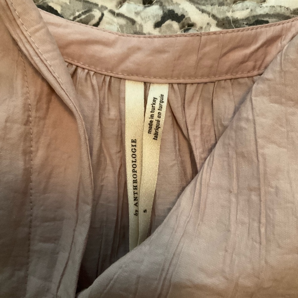 Anthropologie Light Purple Peplum Blouse - Picture 4 of 4